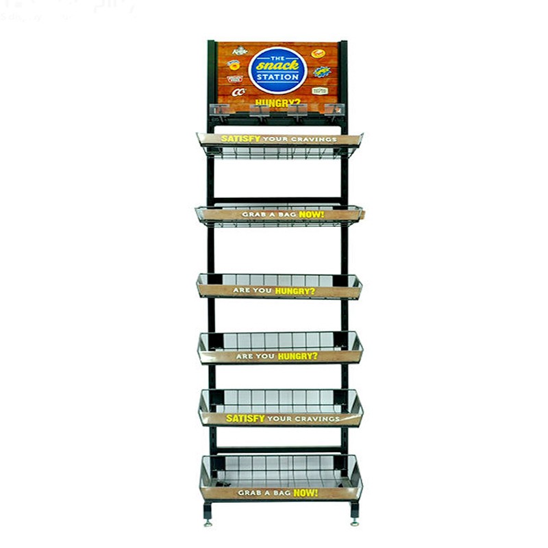 Factory supply flooring tired  metal stand for supermarket