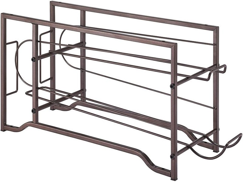 Wire can storage rack for pantry
