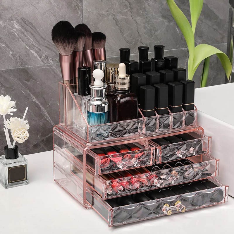 New design  cosmetic retail display with Brush Holder