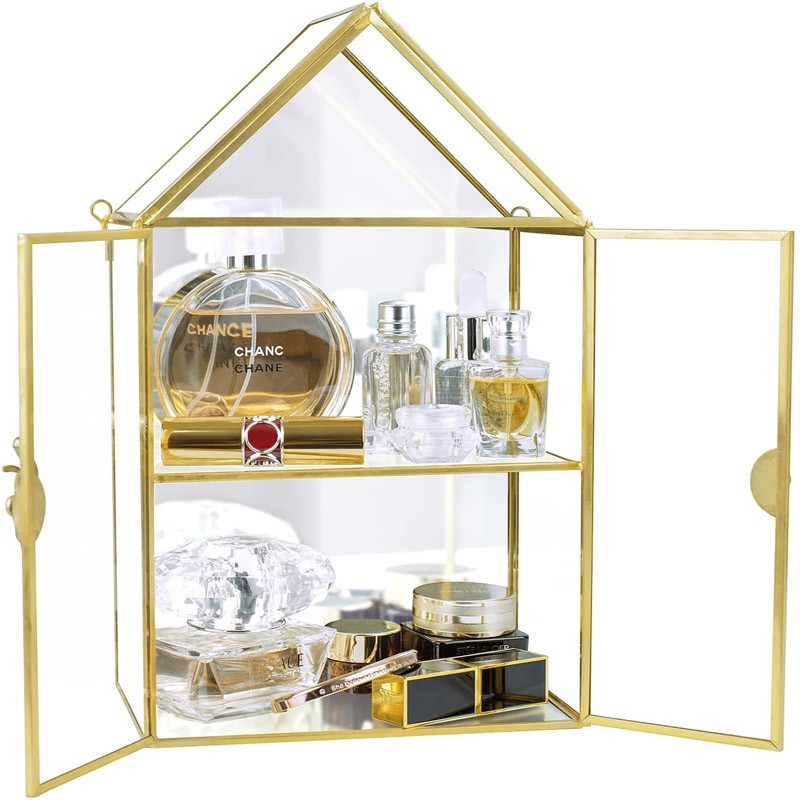 Customized glass perfume display stand