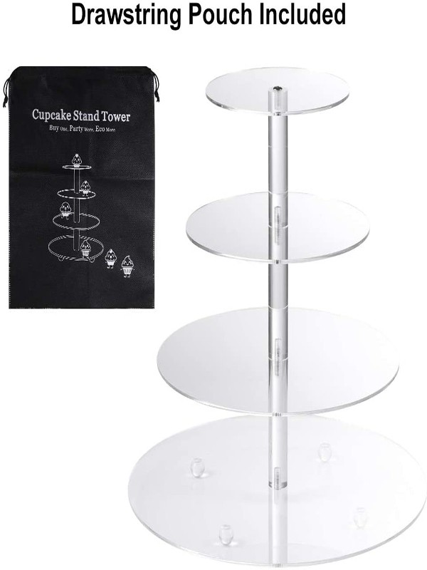  Clear cupcake on stand