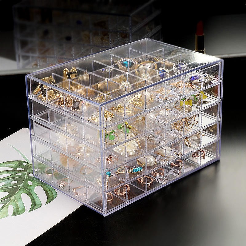 Tabletop jewelry storage cabinets