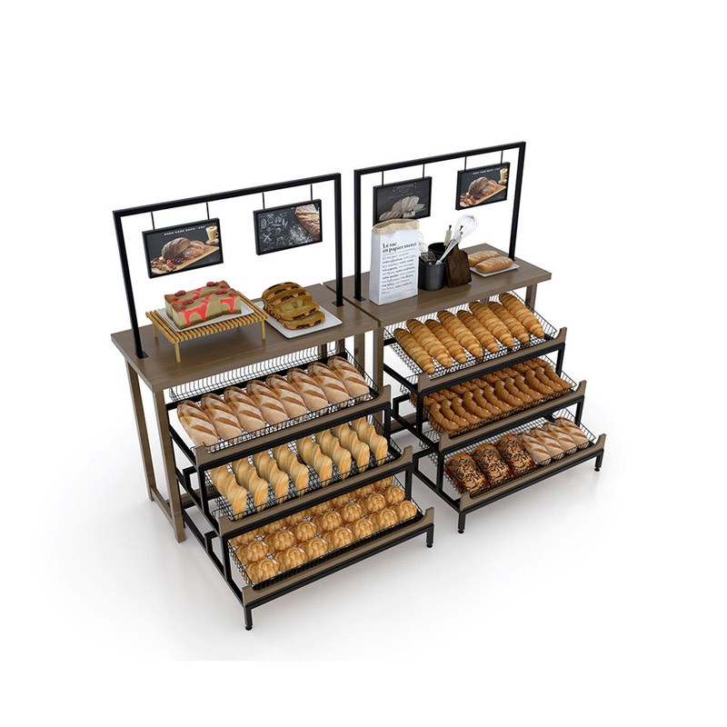 Supermarket bread stand display