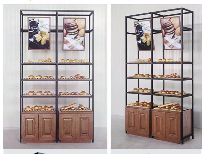 New design bread display shelving
