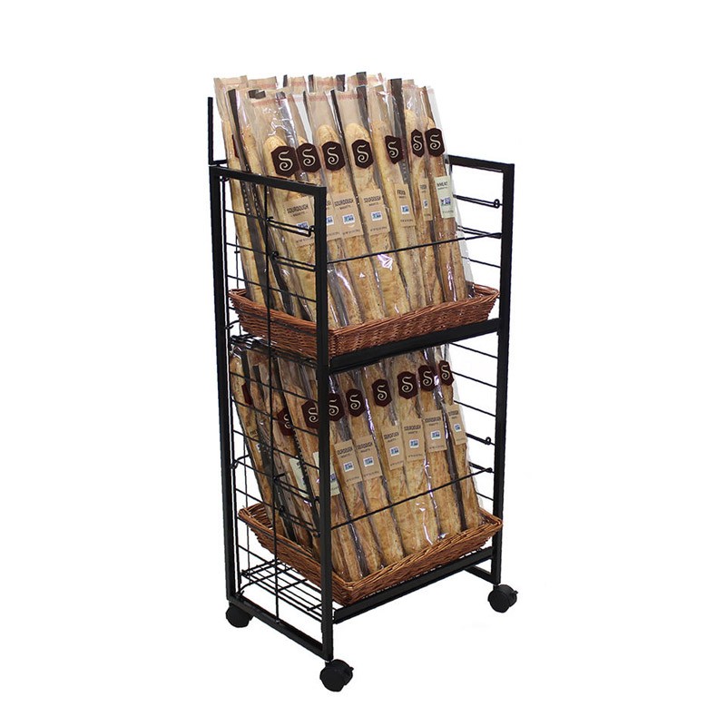 4-layers Metal Large Capacity Bread Display Rack