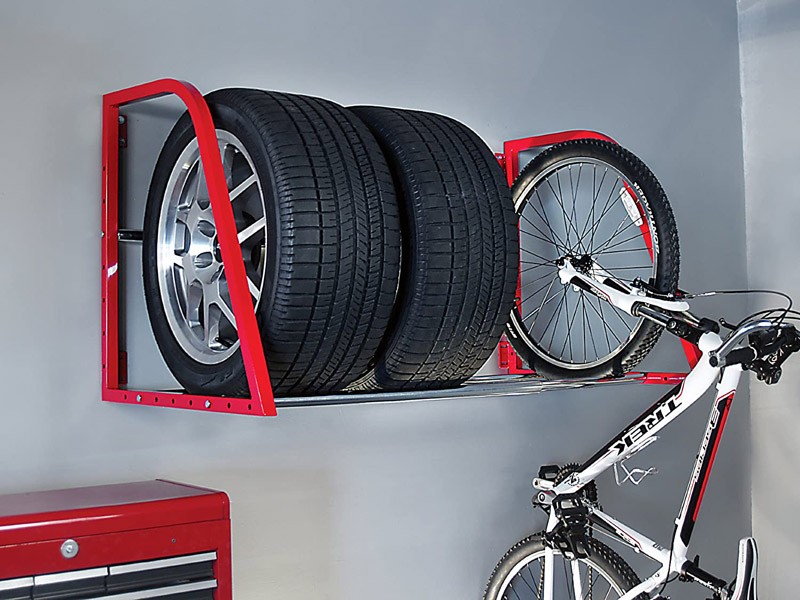 Wall amount  tire rack tire rack