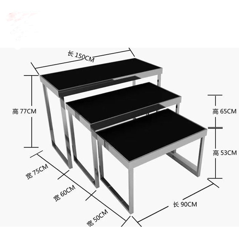 Custom  Metal nesting display tables