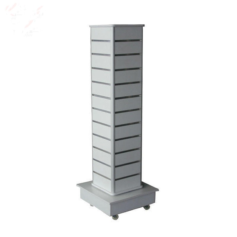 Factory supply 4 Way  Rotating slatwall stand