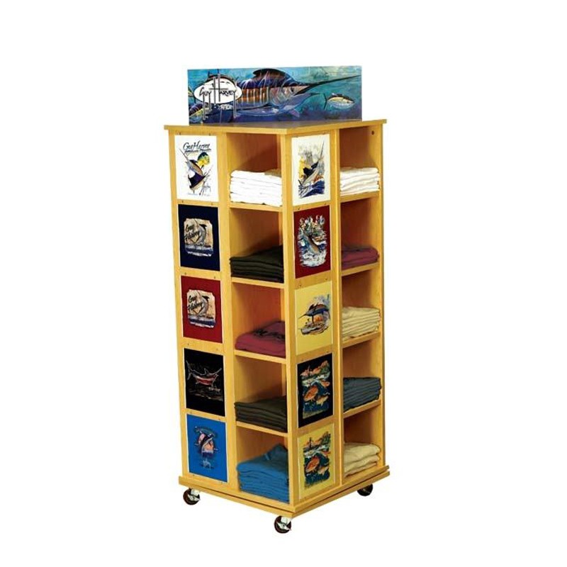 Custom Rotating t shirt display stands