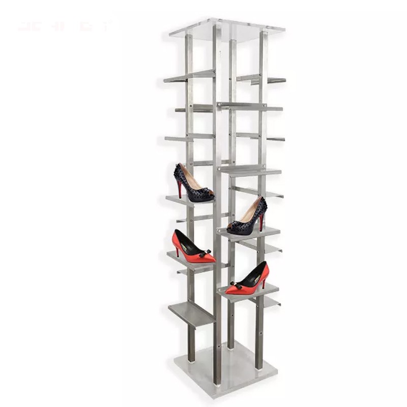 Custom Retail shoe display shelves