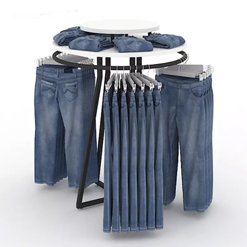 Free standing Popular jeans rack display