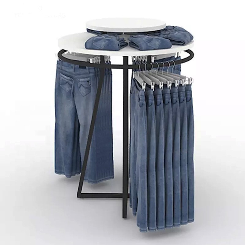 Apperal jeans hanging display