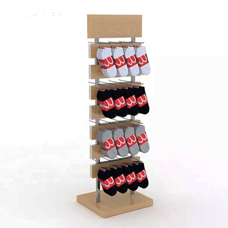 Factory supply  Durable  wooden sock display stand