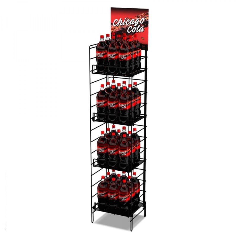 Multi- Layers Commercial coca cola display shelf