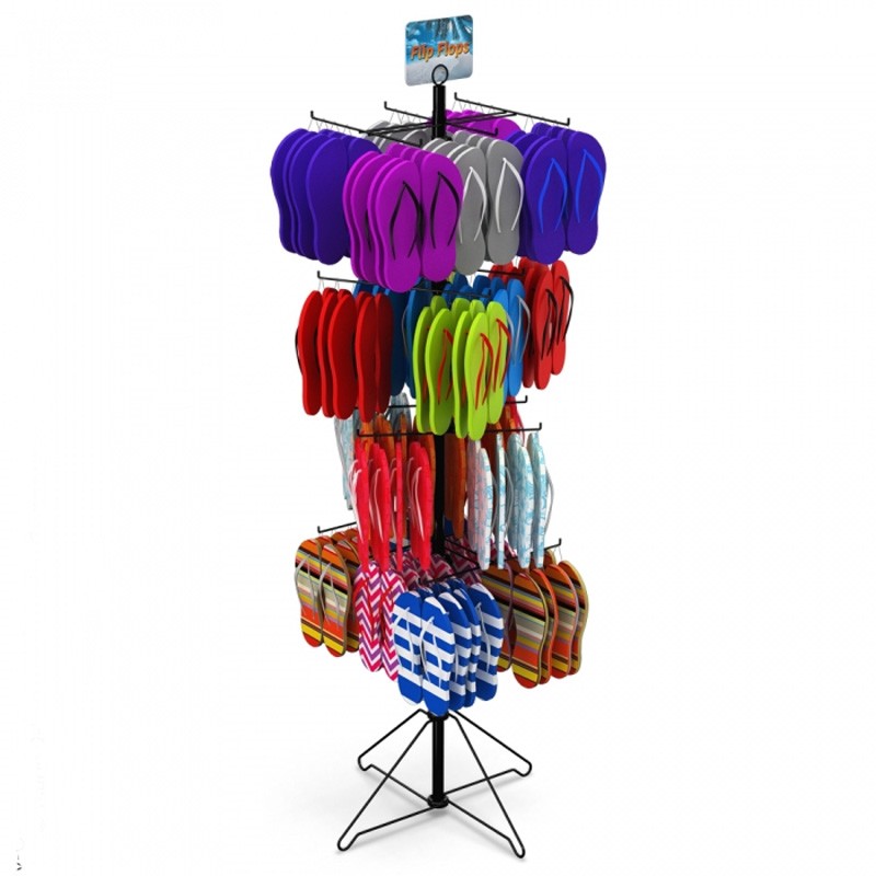 Custom metal economical spinner racks display