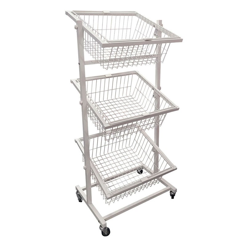 Metal retail display basket