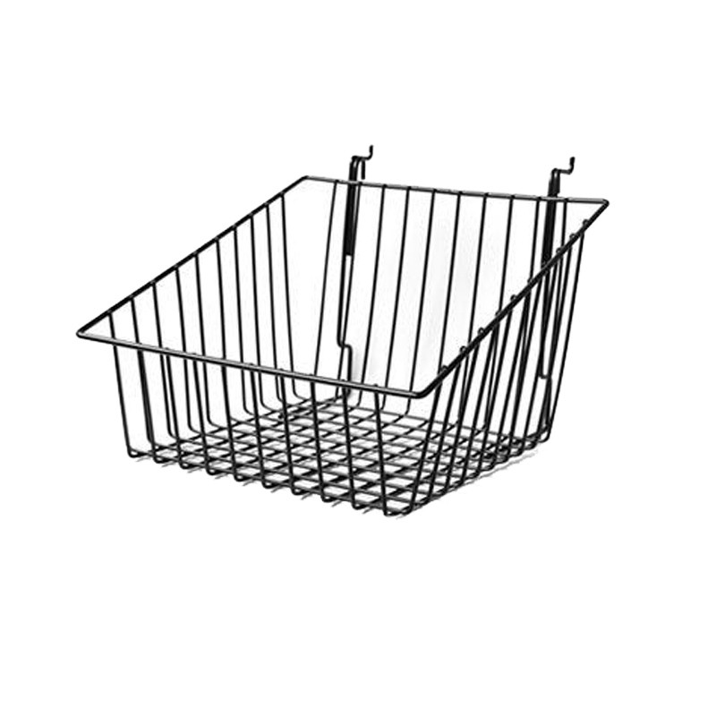 Wall amount gridwall basket