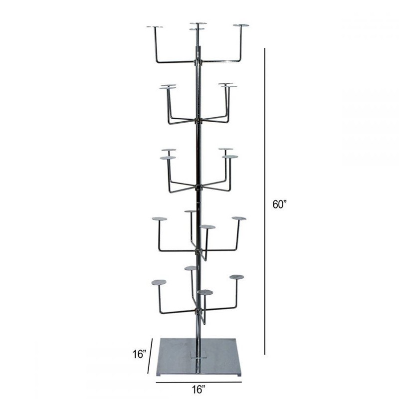 Free standing hat rack display