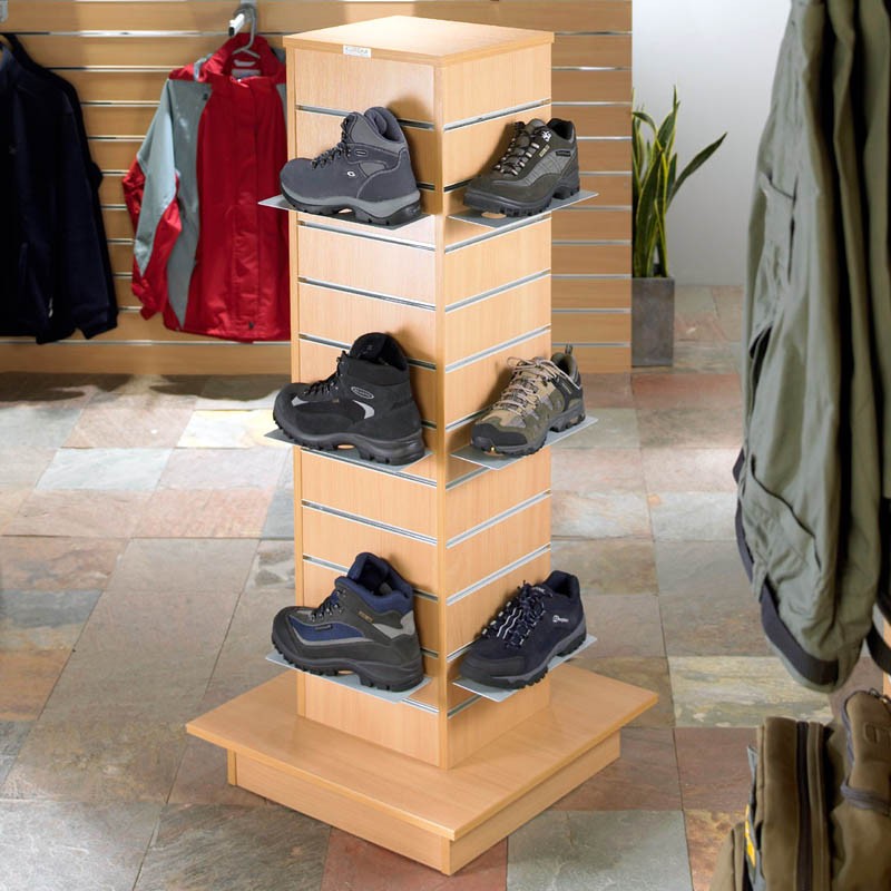 Commercial Slatwall Gondola Shop Display Island - Tower