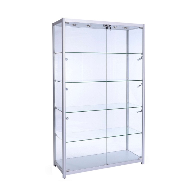 Custom glass lockable cabinet