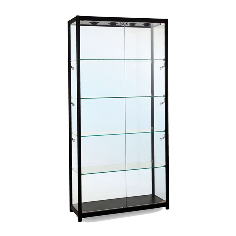 Modern glass  cabinet with glass door