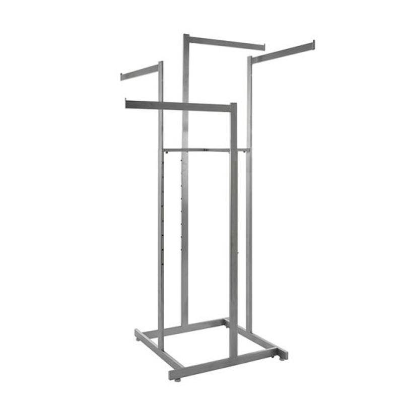 Cheap display  4 way display garment rack