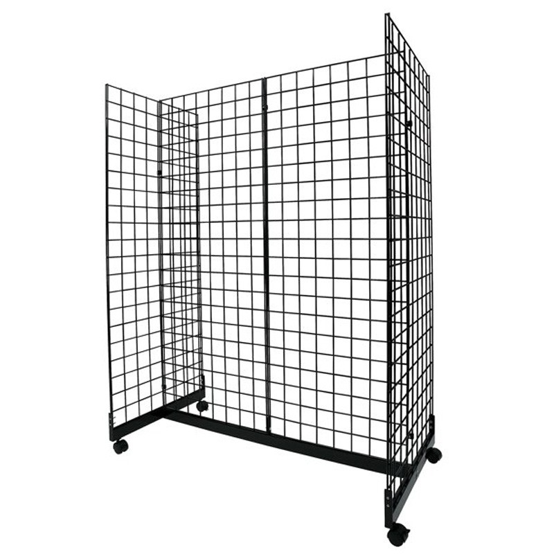 Free standing gridwall panel display