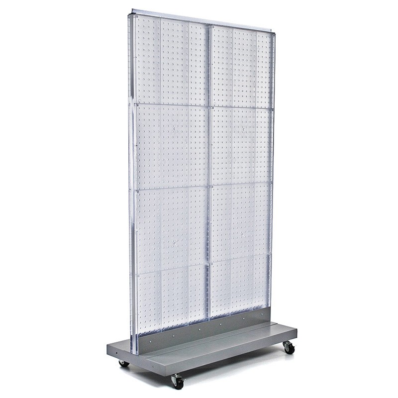 Double side Portable pegboard stand