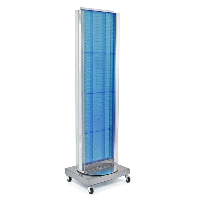 Revolving Portable pegboard display stands