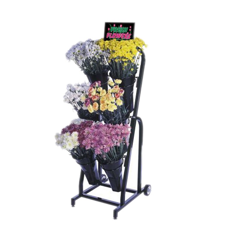 Outdoor flower planter stands