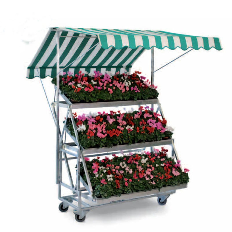 Outdoor flower trolly cart