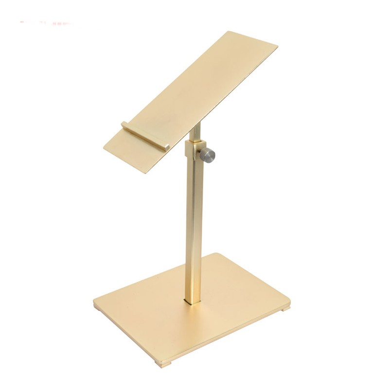 Stainless steel adjustable shoe display riser