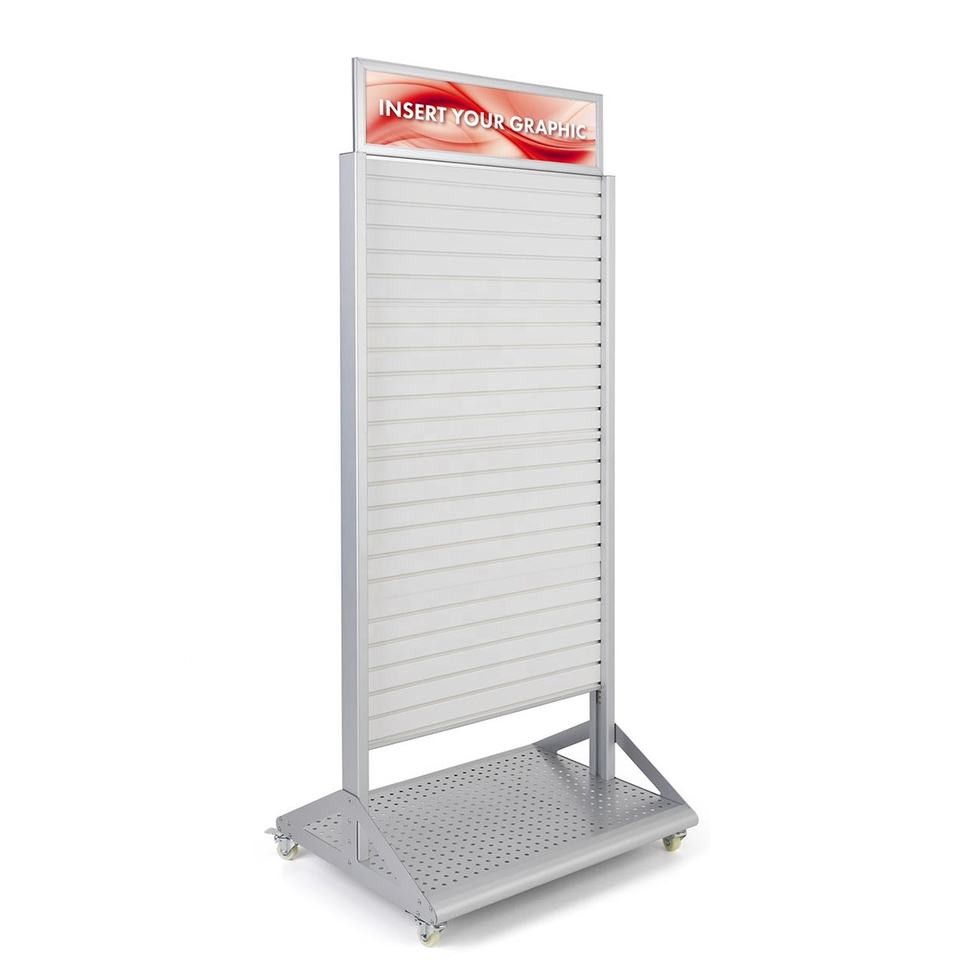 Metal slatwall display stand