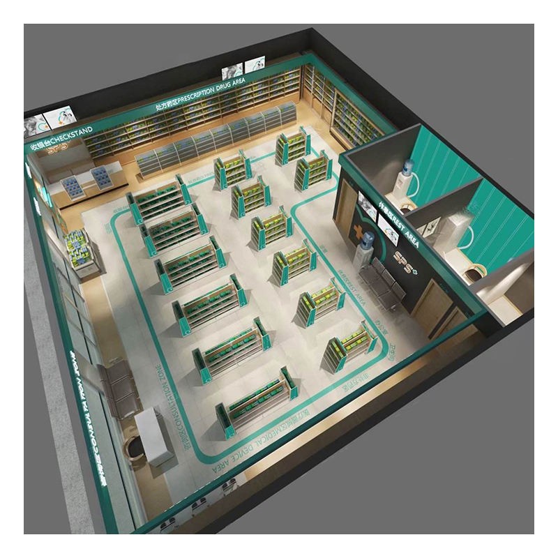 Modern pharmacy store design layout