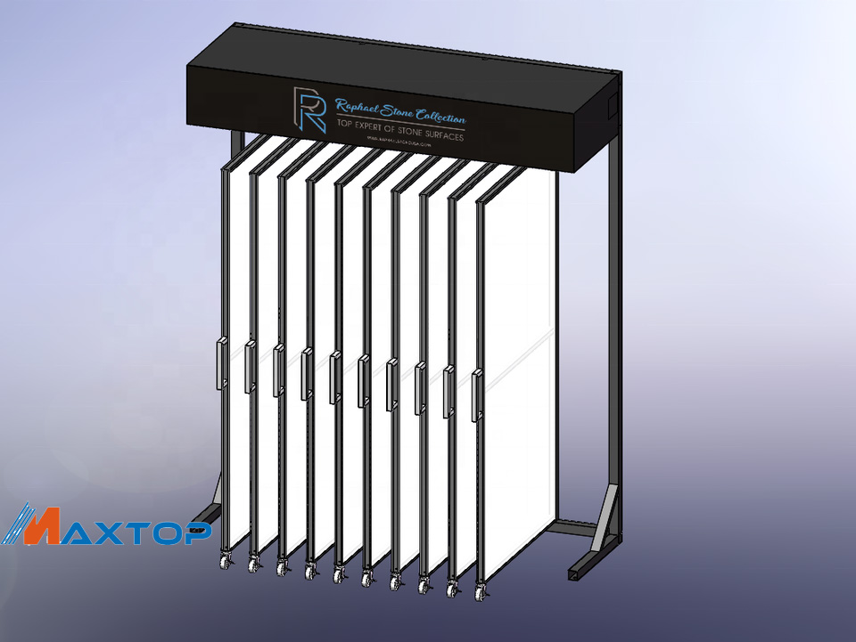Showroom granite display stand