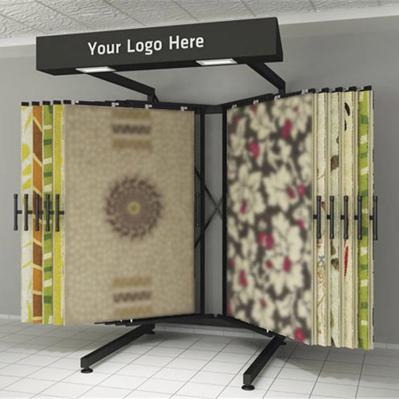 Commercial carpet rack display