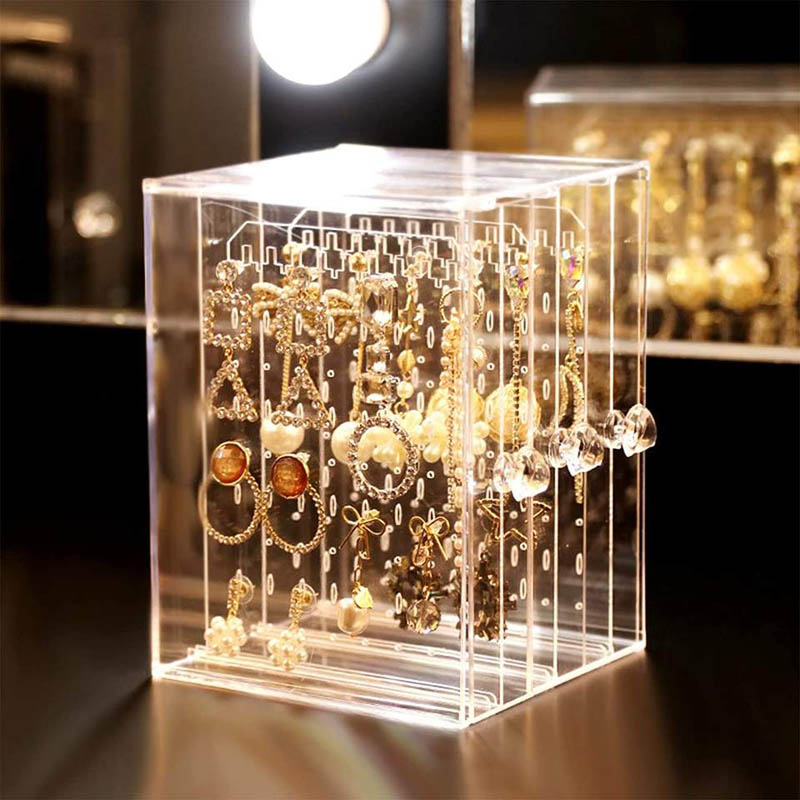 Acrylic jewelry box storage organizer