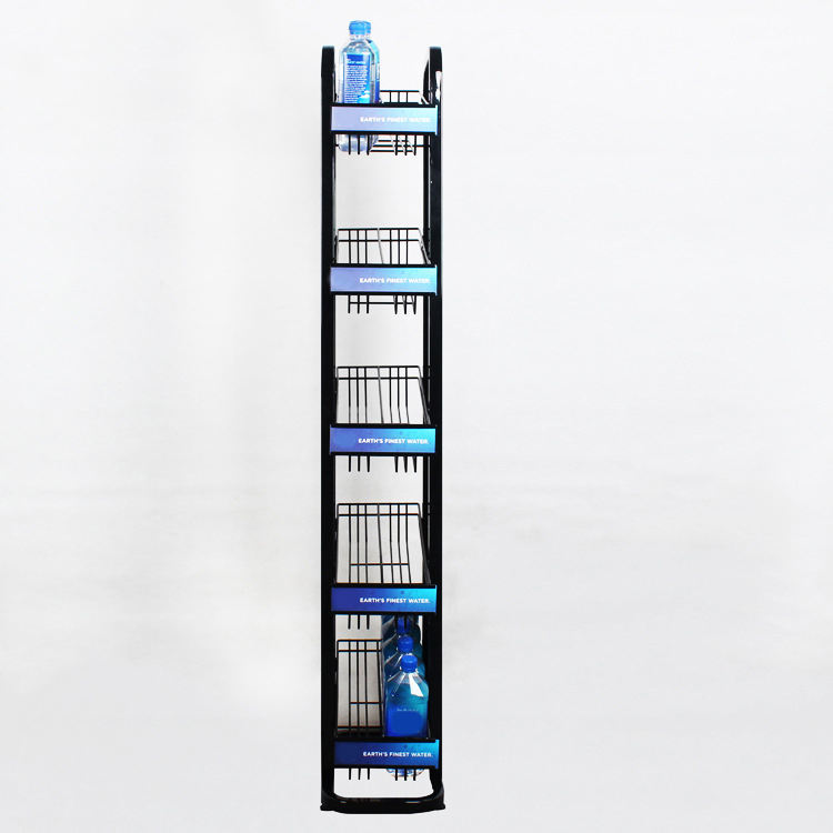 Custom grocery store beverage display