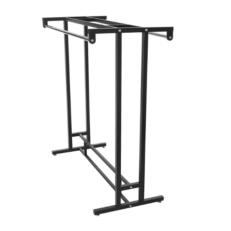 Heavy duty double rack clothes rack