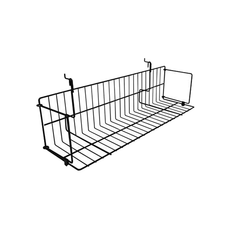 Wall amount wire mesh bookshelf | 24"w x 5-3/4"deep x 6-3/4"h