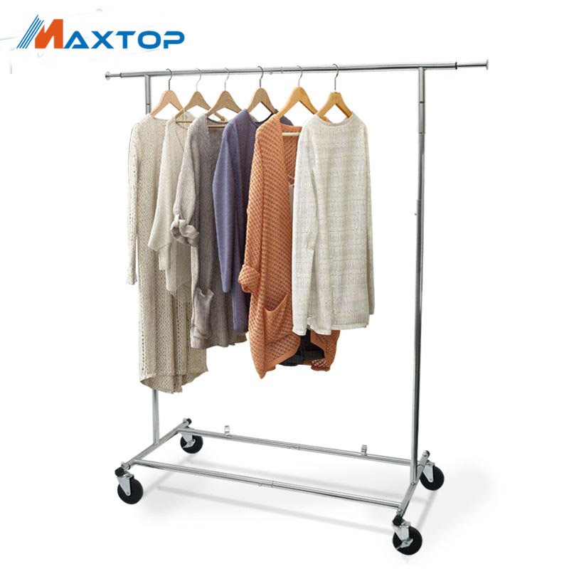 Portable garment display racks