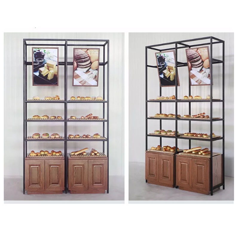Factory Wooden Bread display  shelving