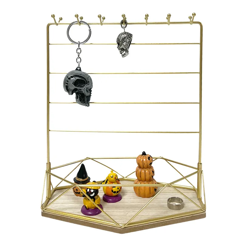 Retail metal jewelry display stands