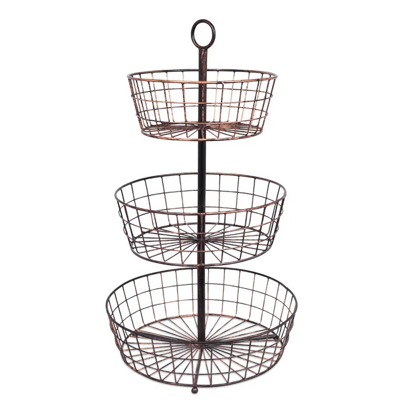 3 tires spinning Basket Stands