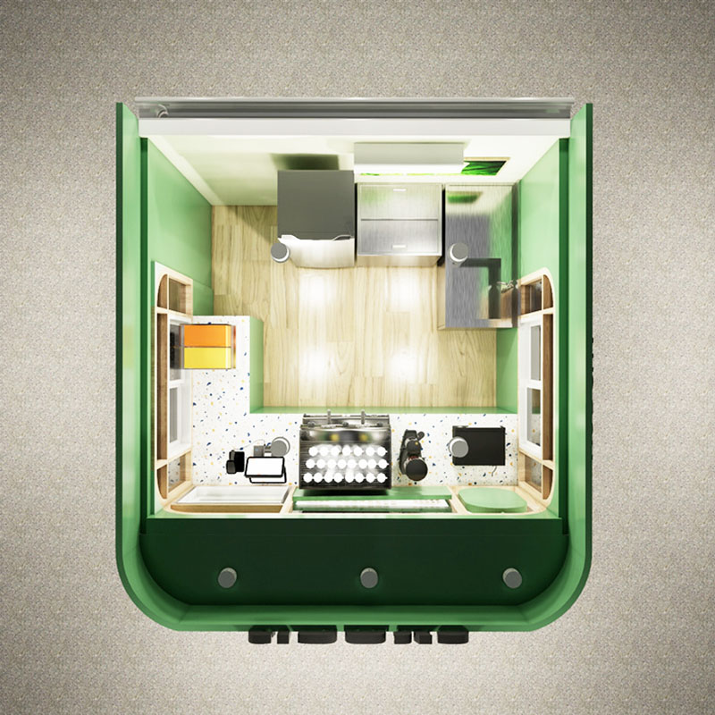 Modern outdoor food kiosk Modern outdoor food kiosk