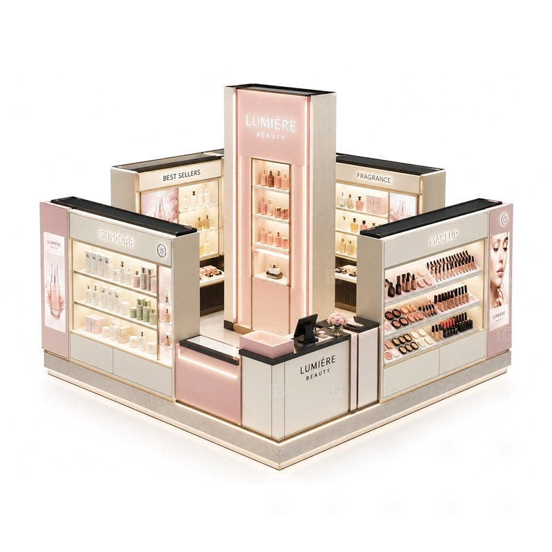 Luxury Cosmetics Island Display Stand
