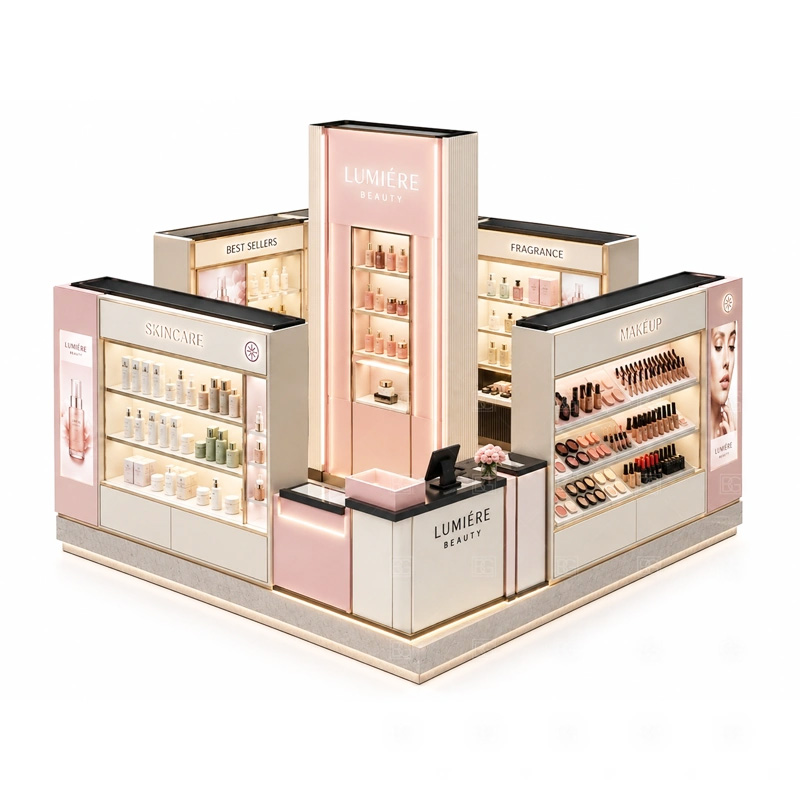 Skincare store fixture design